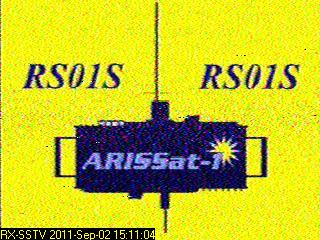 SSTV images from ARISSAT-1 Amateur Radio Satellite